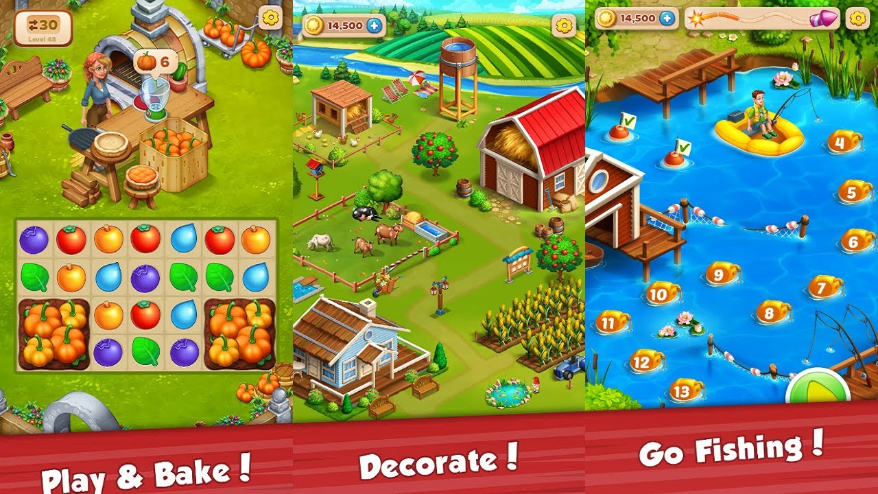 Farm Rescue Match 3 - Gameplay Part 1 (Android, iOS)