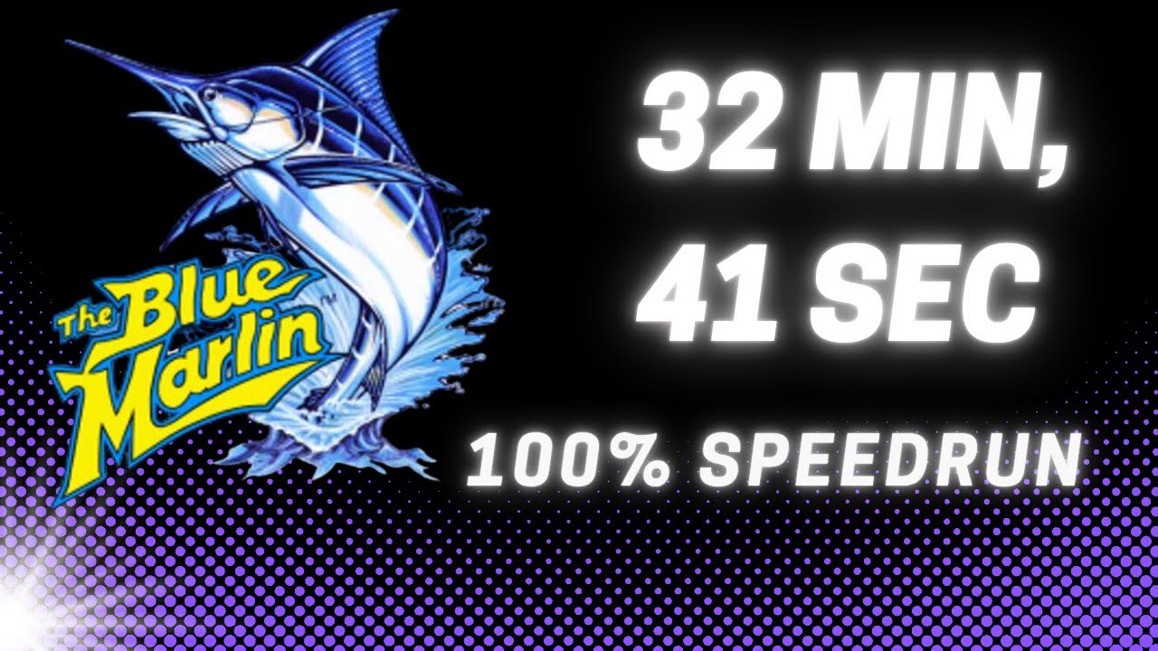 Beating The Blue Marlin for NES in 32m 41s with all power-ups learned #speedruning #nintendo #retro