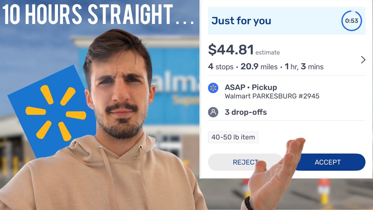 Я тестировал доставку Walmart Spark в течение 10 часов подряд | Сколько мы заработали?