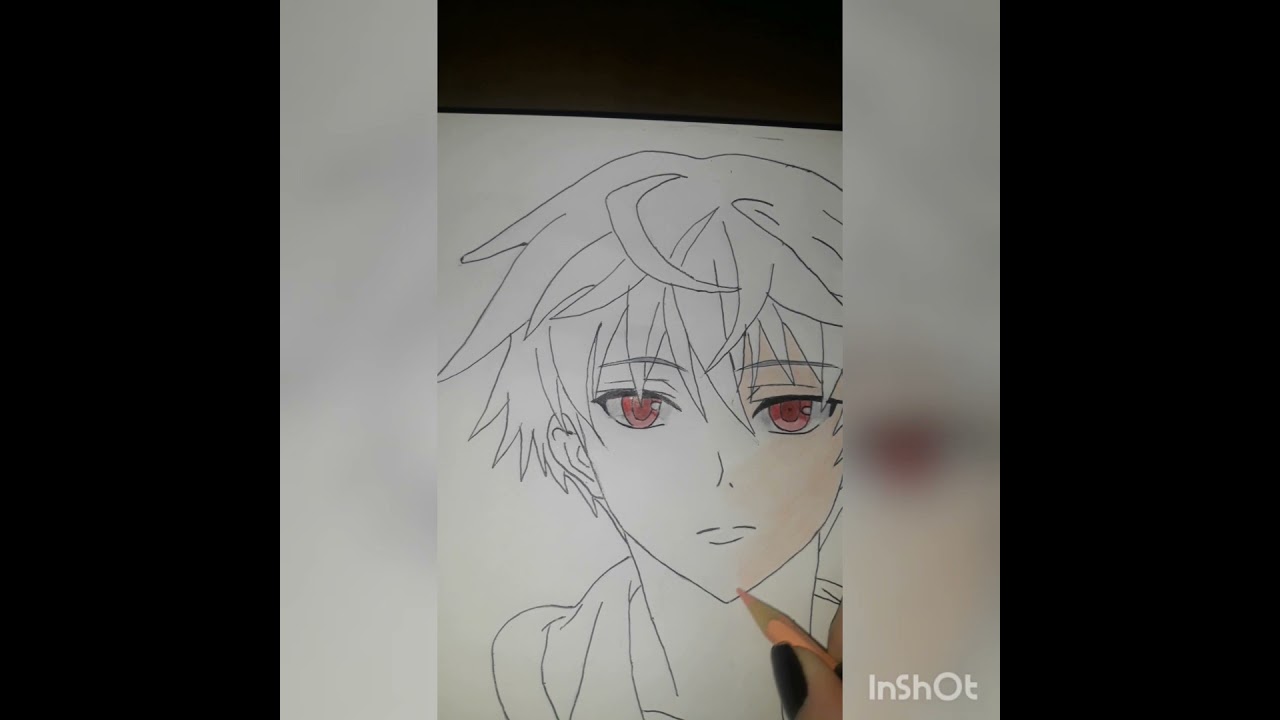 Colorindo o Aru Akise personagem do anime Mirai  Nikki....