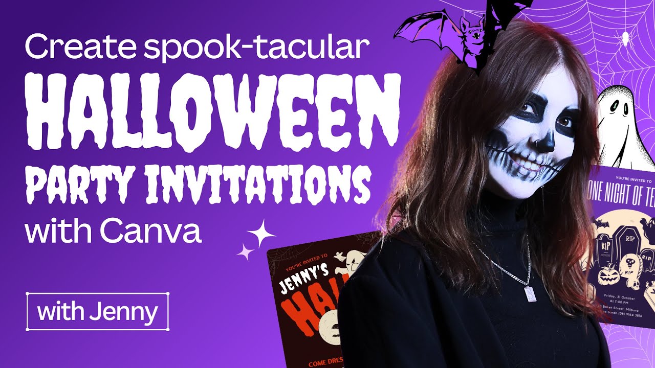 Canva's Halloween Magic: Craft Eerie Invites in Minutes!