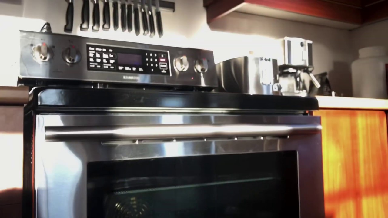 How to clean Samsung oven glass door