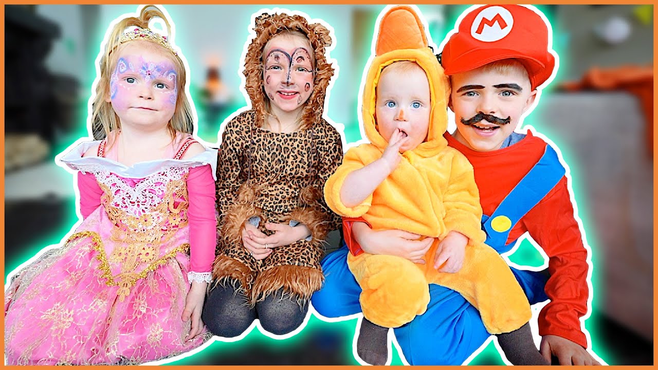 DiT ZiJN DE CARNAVAL OUTFiTS VAN DE KiNDEREN (SCHMiNKEN & VERKLEDEN ) 🌈 | Bellinga Vlog #2738