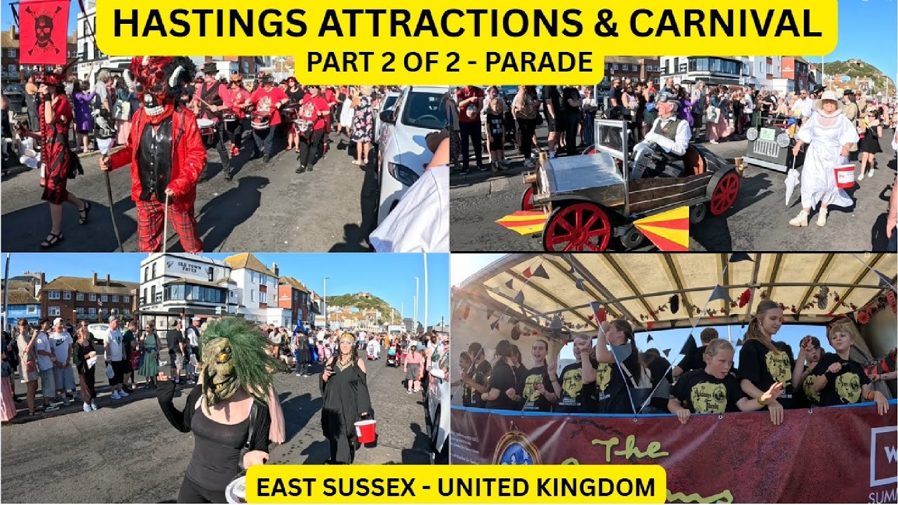 HASTINGS ATTRACTIONS & CARNIVAL - PART 2 of 2 | PARADE  | 9 AUG 2025 | EAST SUSSEX | UNITED KINGDOM