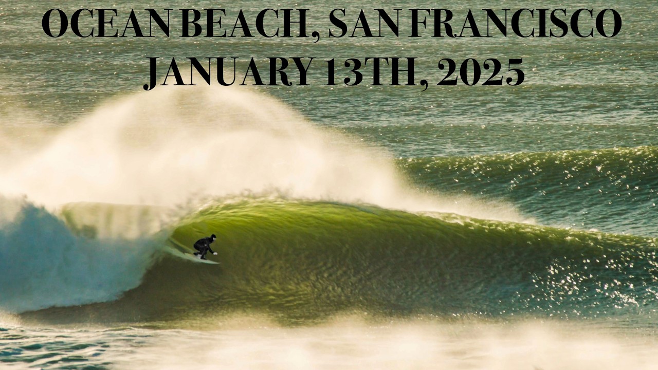 PERFECT surf at OCEAN BEACH SAN FRANCISCO