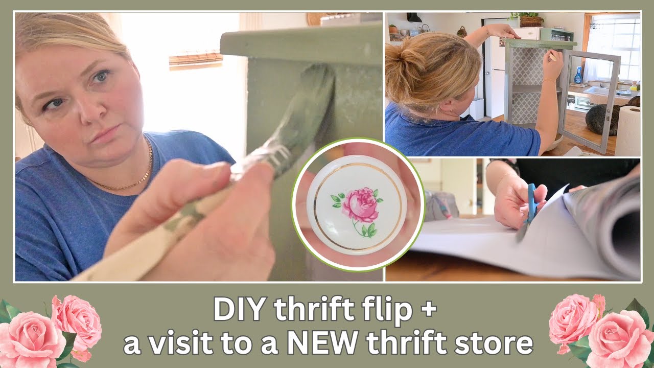 Easy DIY THRIFT FLIP for my MOBILE HOME bathroom + Come along as we check out a NEW THRIFT STORE