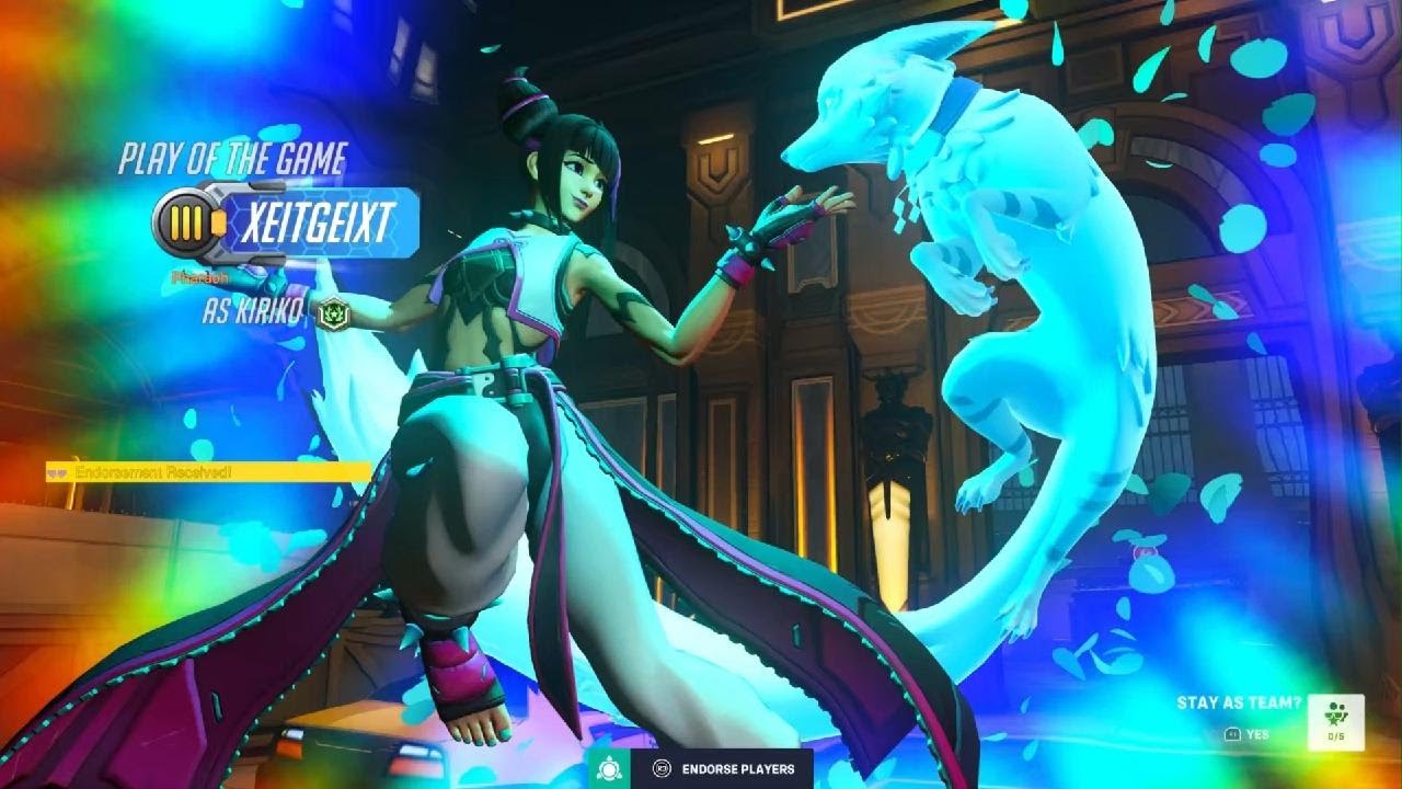 Overwatch 2: 3 Kiriko Wins + Bonus POTG