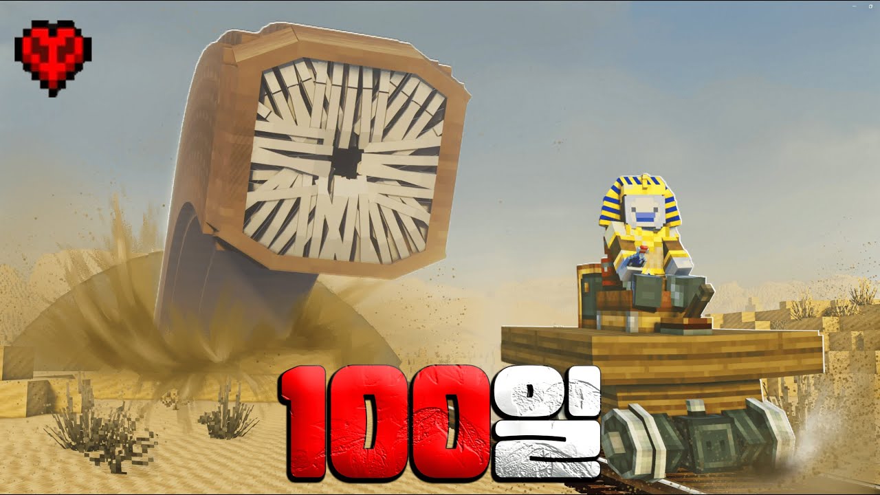 거대 샌드웜이 사는 사막에서 하드코어로 100일 생존하기