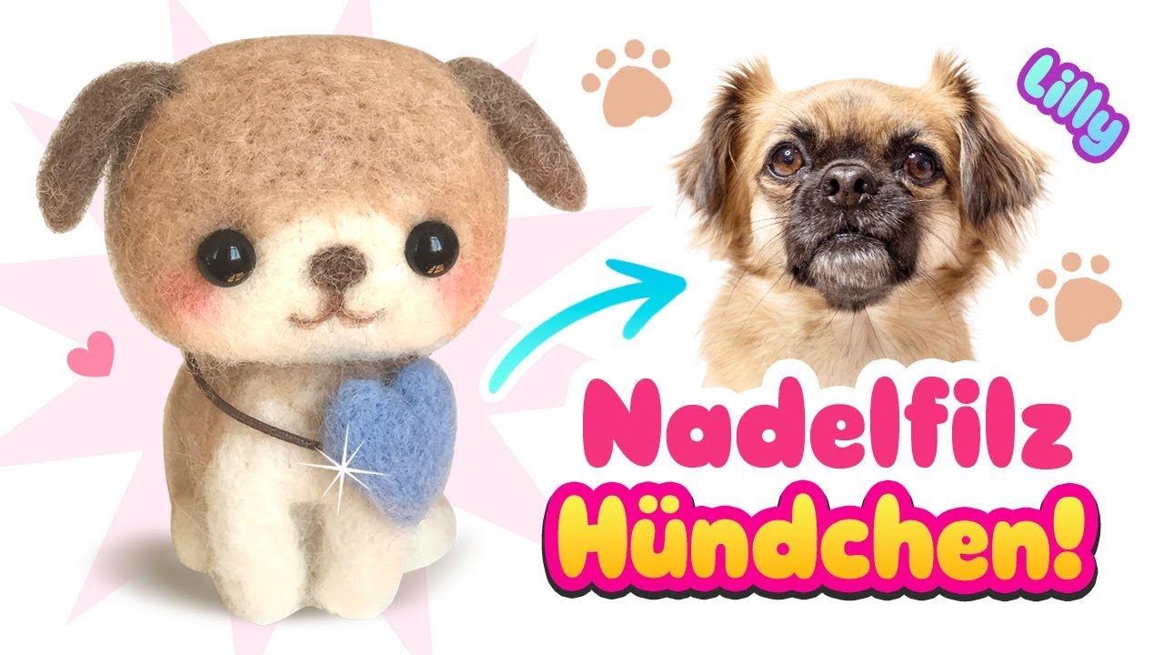 Mein HUND als PLÜSCHTIER 😍 DIY Hündchen 🐶 Wie macht man Nadelfilz Tiere! Tipps 2017 deutsch german