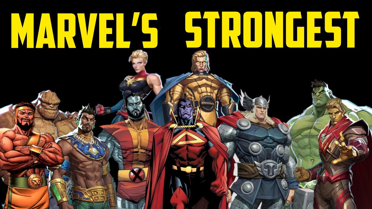 Marvel&rsquo;s Strongest Heroes Ranked by pure Physical Strength #marvel #hulk #spiderman #thor #avengers 