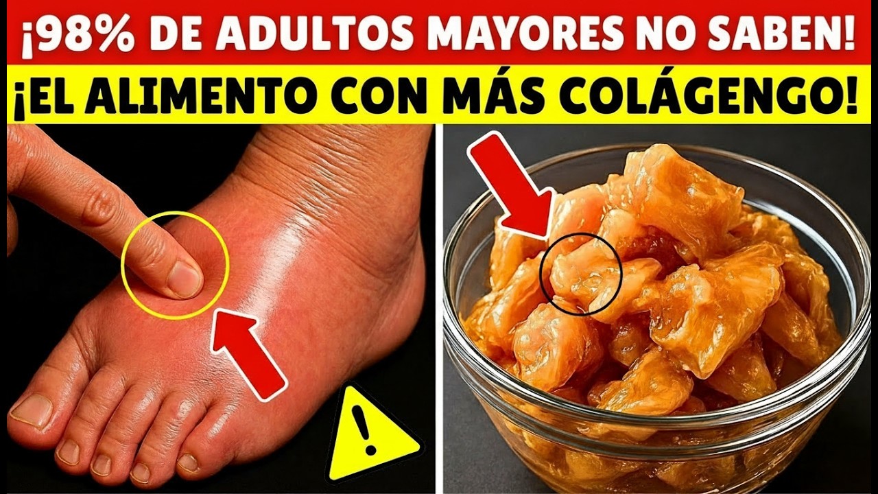 “Piernas Hinchadas y Dolor Articular Descubre Alimentos Que Regeneran Tu Colágeno Natural”