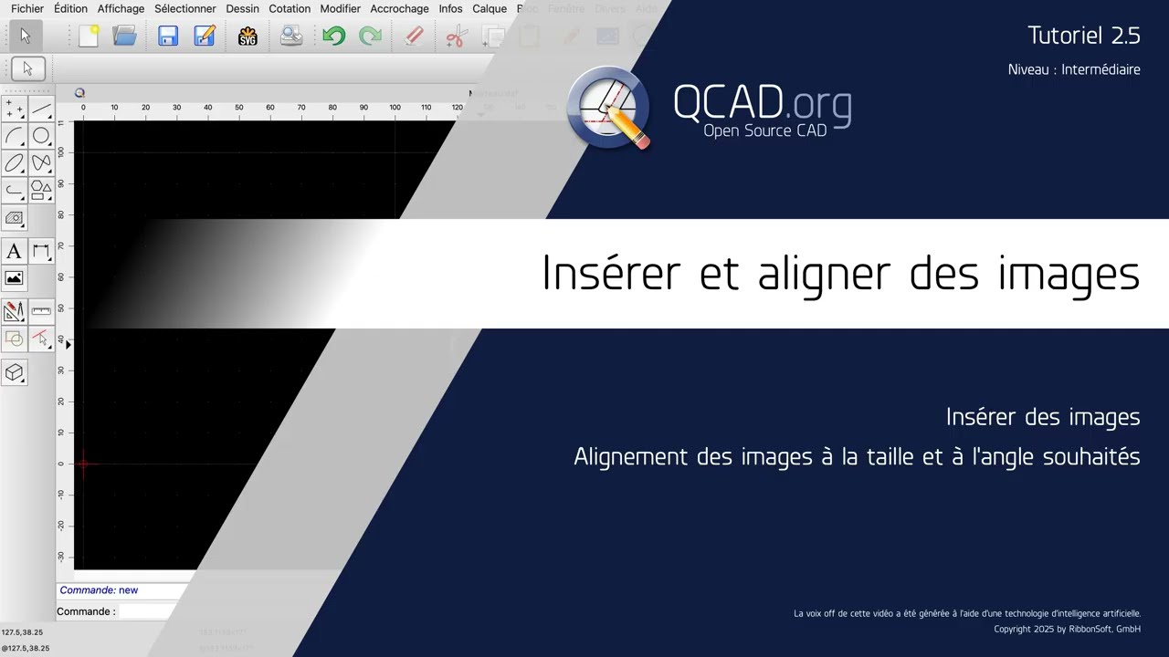 QCAD - 2.5 Ins&eacute;rer et aligner des images