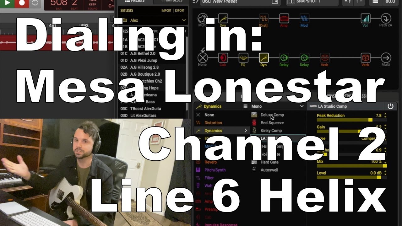 Alex.Guitars - Dialing in the Mesa Lonestar ch2 on Line 6 Helix