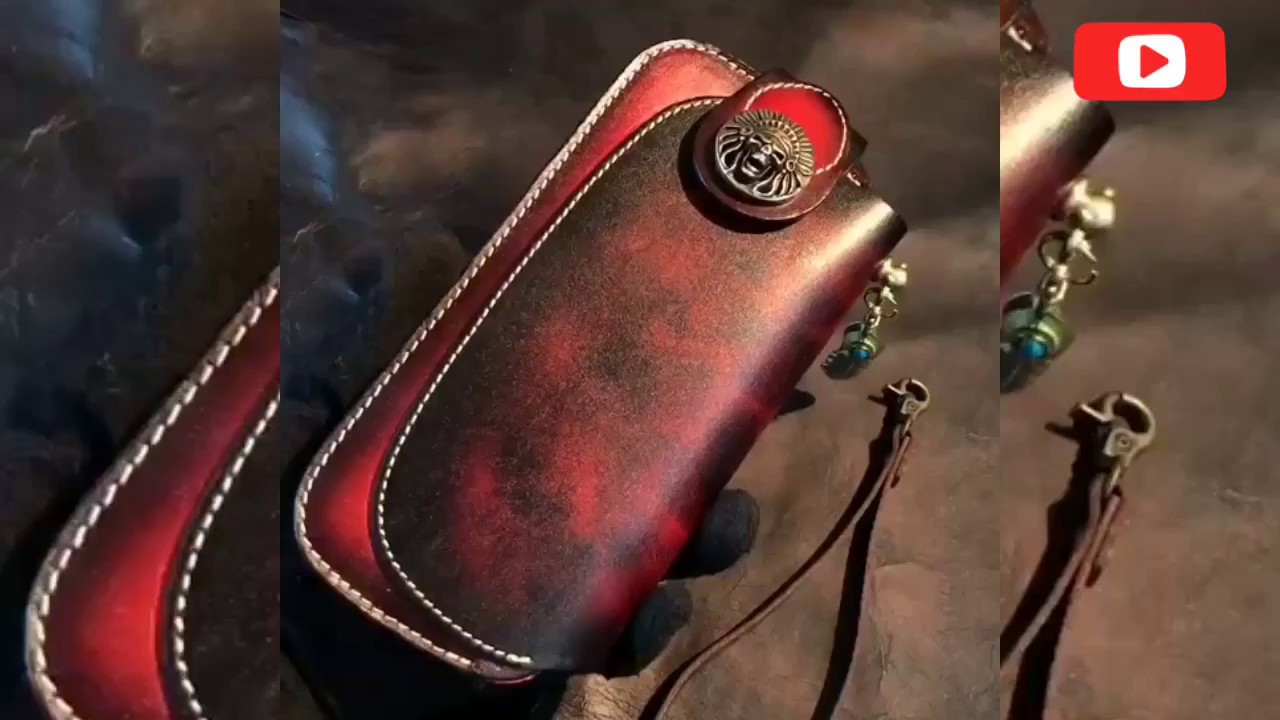 Handmade Vintage Leather Biker Long Wallets