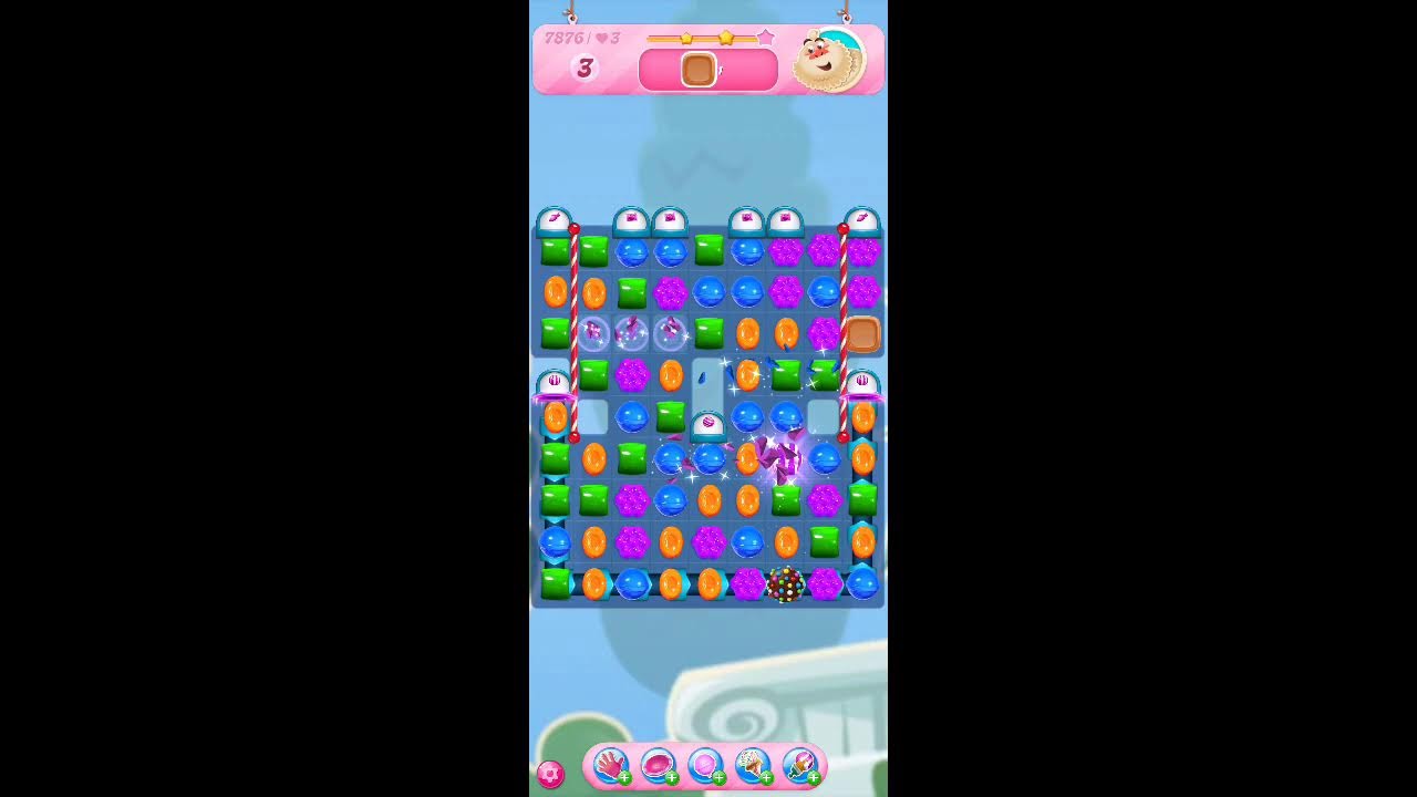 Candy Crush Saga Live Streaming Hard  level