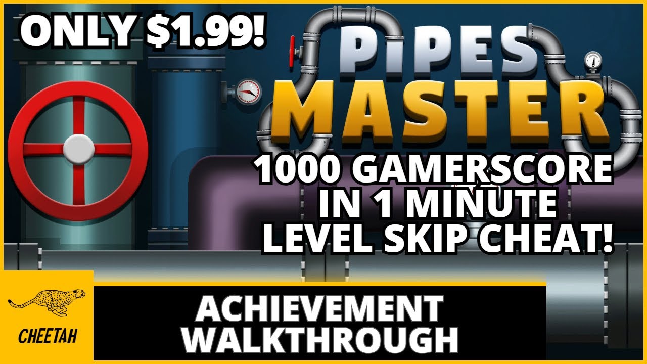 Pipes Master &mdash; прохождение достижения (1000G ЗА 1 МИНУТУ) ВСЕГО $1.99 + ЧИТ-КОД ДЛЯ ПРОПУСКА УРОВНЯ