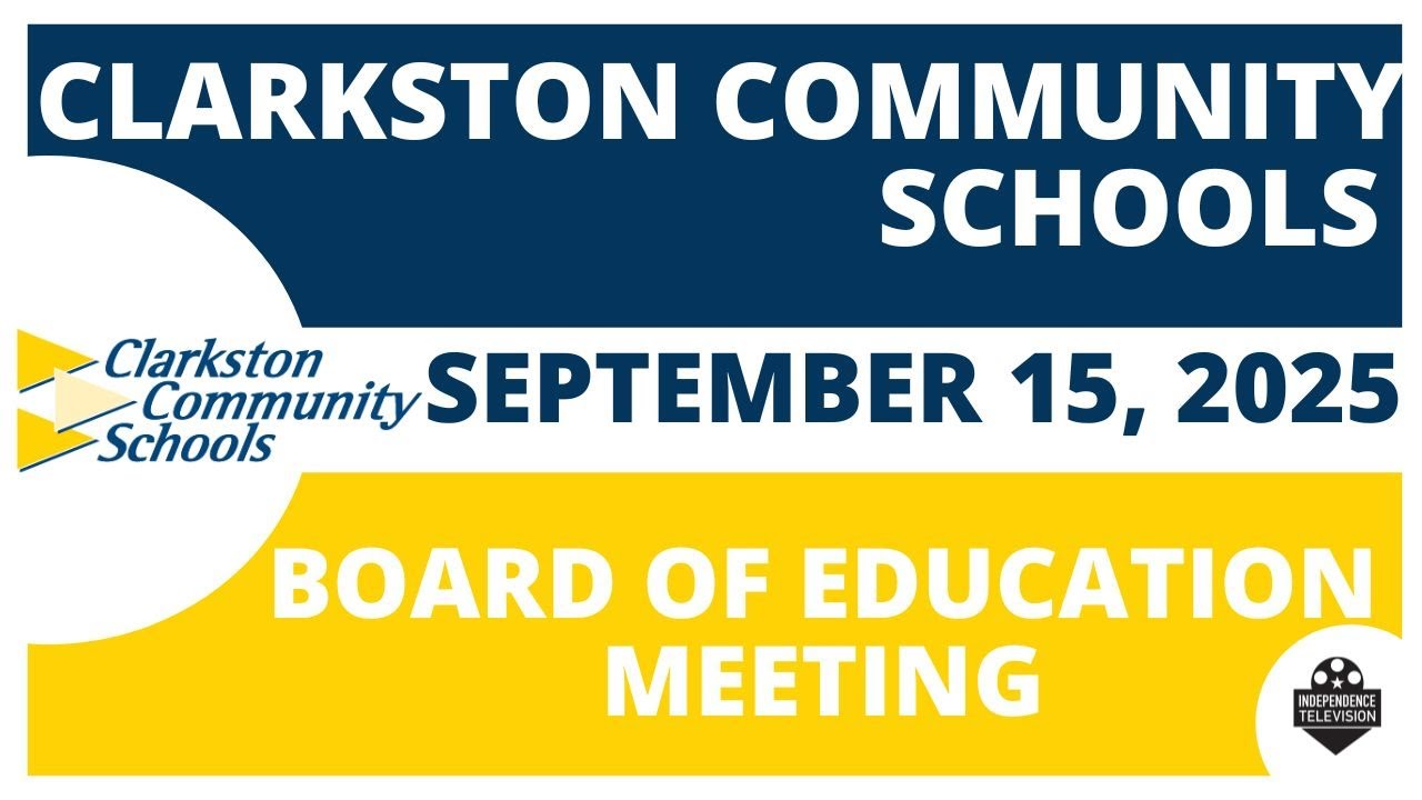 Board of Education Meeting- September 15, 2025