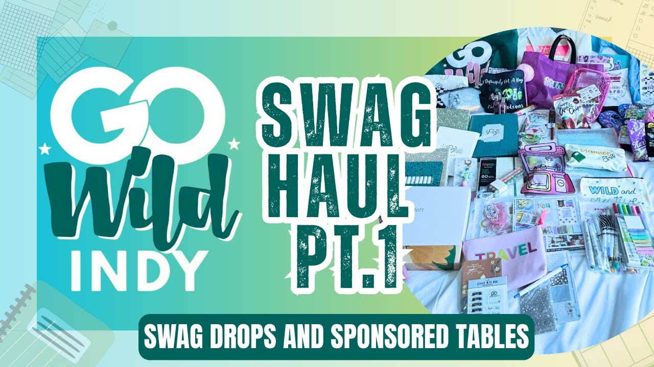 Go Wild Swag Haul | Go Wild 2025 Indy [Planner and Journal Swag]