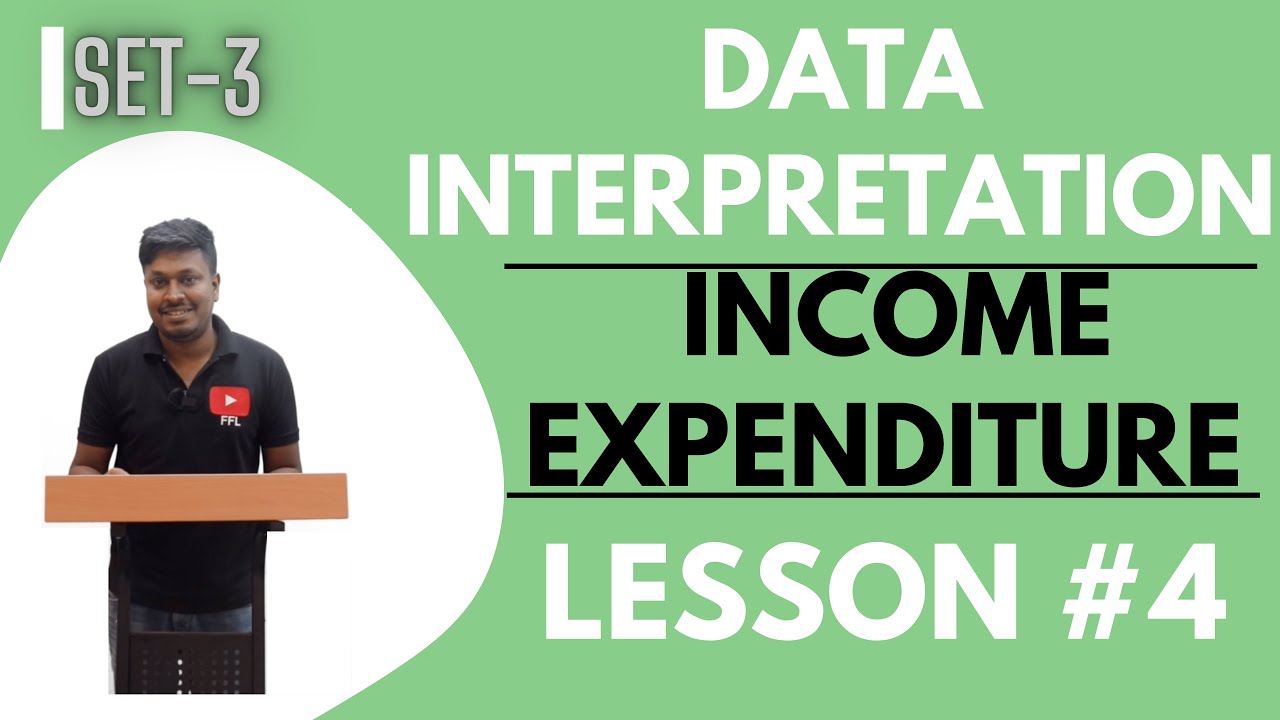 Income & Expenditure (Data Interpretation) | Lesson-4(SET-3) | Quantitative Aptitude