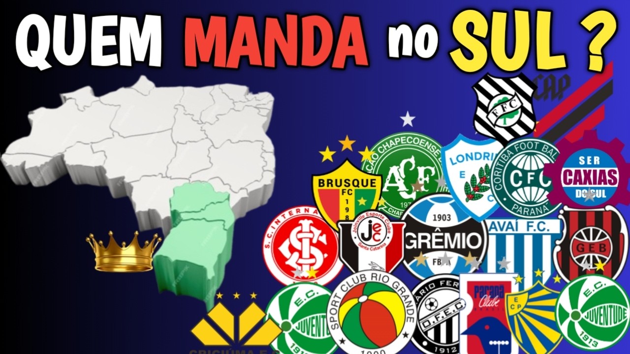 Os 10 MAIORES TIMES do SUL do BRASIL