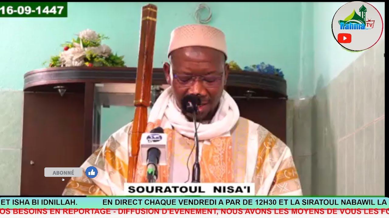IMAM MAHI OUATTARA SERMON DU VENDREDI