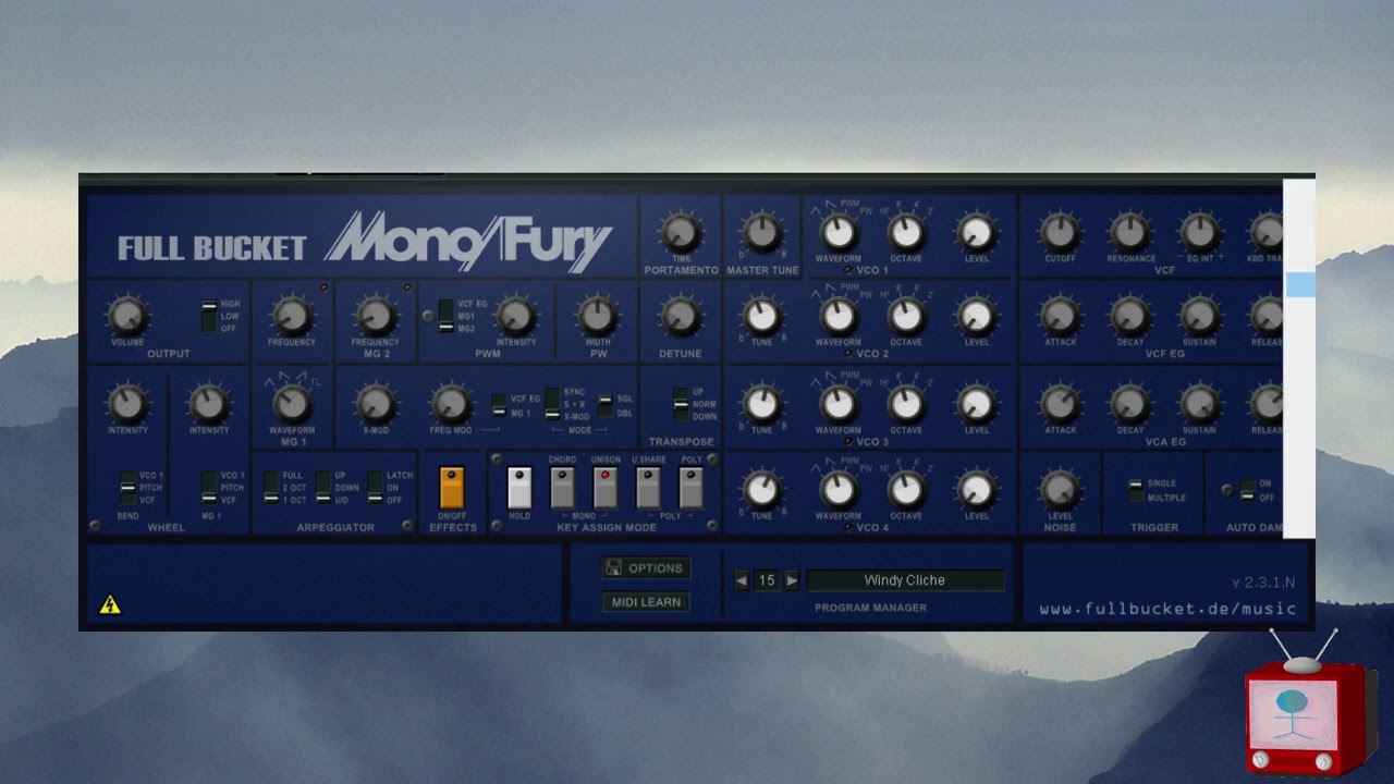 Mono/Fury  / free VST synth / demo play only
