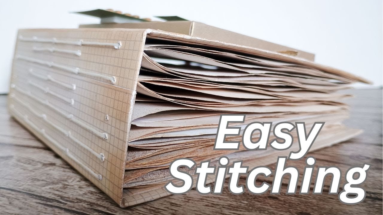 How to Stitch a Junk Journal or Scrapbook | Tutorial