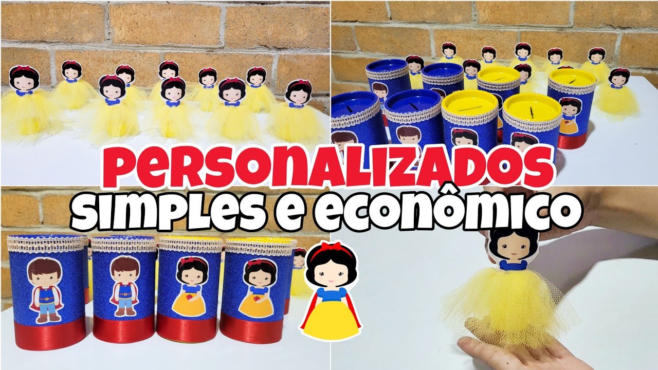 PREPARATIVOS MANU FAZ 3 - TEMA BRANCA DE NEVE BABY