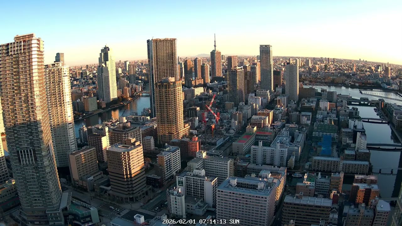 Tokyo East View 4K | Skytree & Sumida River | Archive 2026-02-01