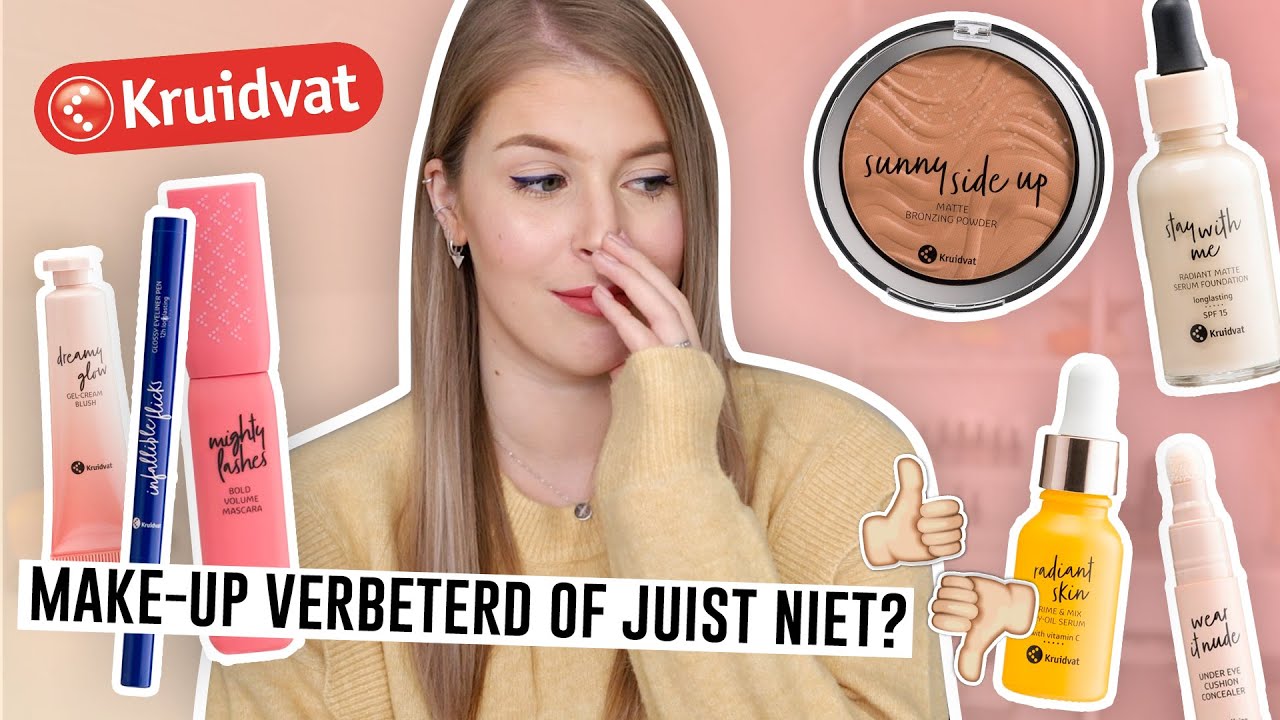 NIEUWE KRUIDVAT HUISMERK MAKE-UP TESTEN | Make Me Blush