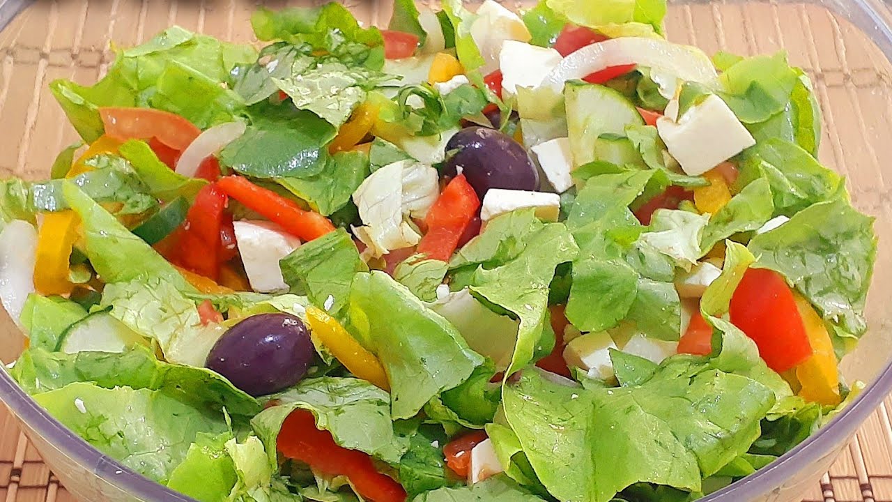 SALADA GREGA FÁCIL RÁPIDA E SAUDÁVEL