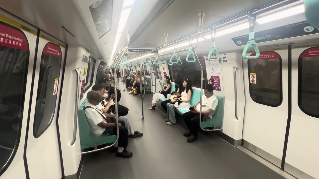 SMRT Alstom R151 Set 961/962, Ride From Tanah Merah To Expo.