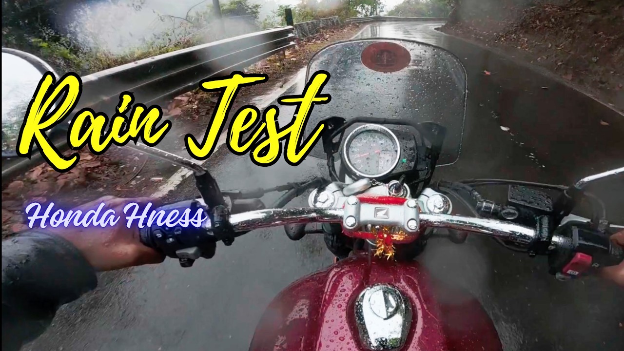 Honda Highness in Heavy Rain 🌧️ | Mountain Ride Test (Original Sound) #HondaHighness #RainRide