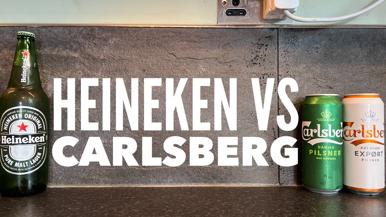 Carlsberg Pilsner против Carlsberg Export Pilsner против Heineken Pure Malt Lager