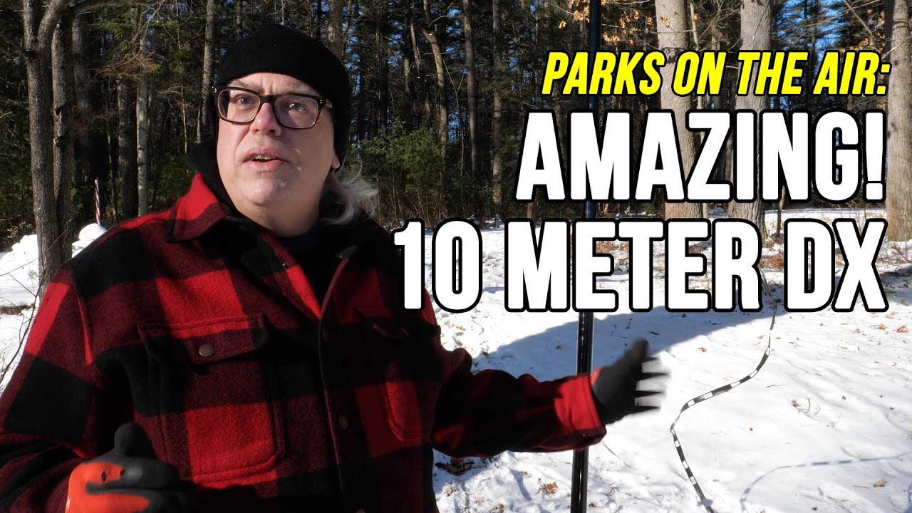 Amazing Ham Radio DX on a 10 meter J-Pole Antenna