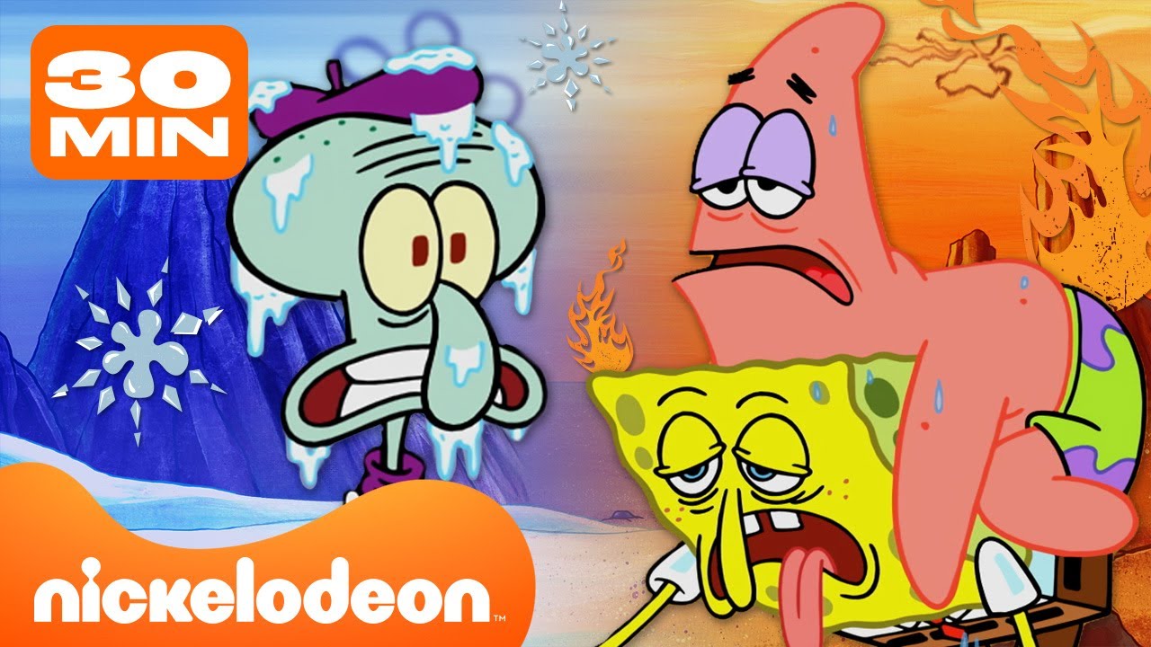 SpongeBob | Najbardziej EKSTREMALNE temperatury w Bikini Dolnym | Nickelodeon Polska