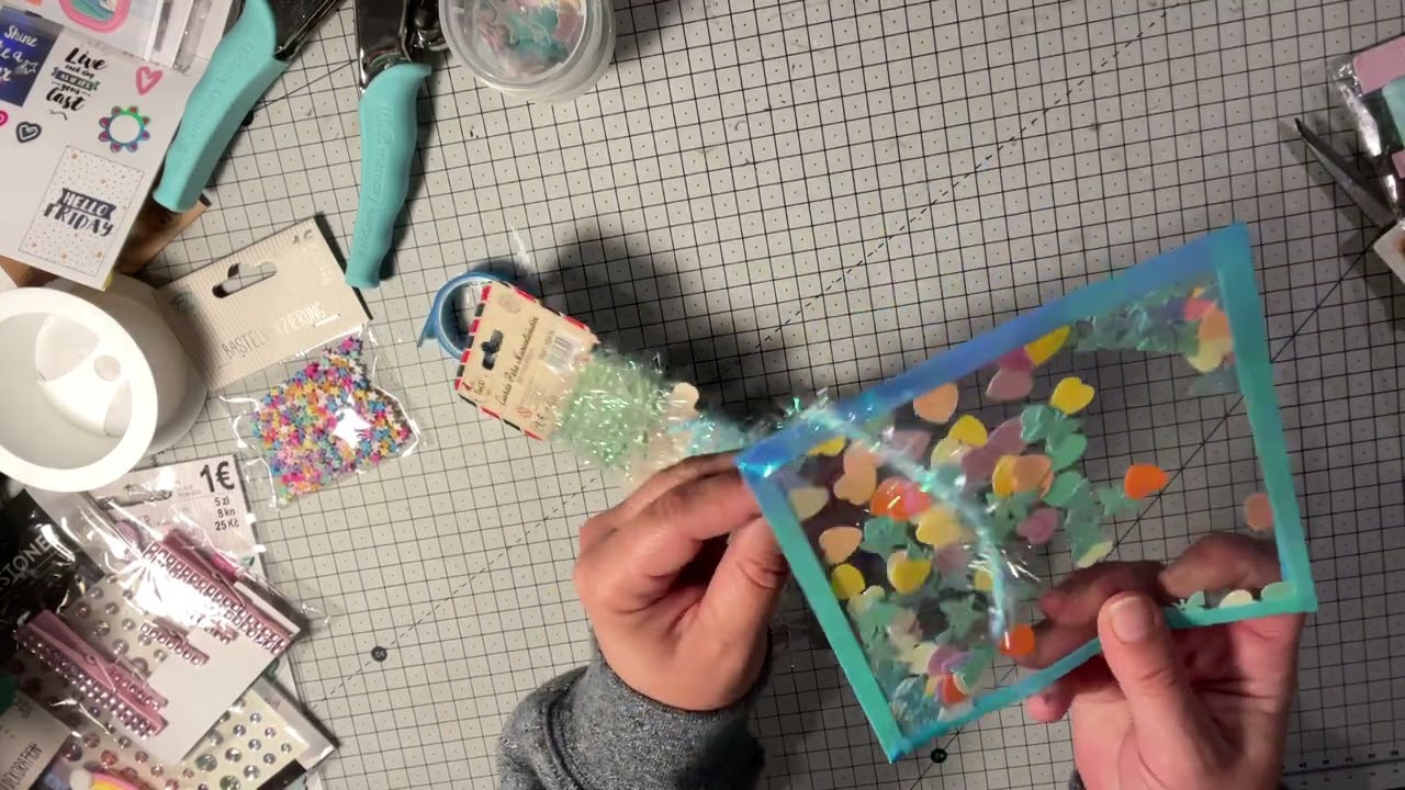 Tarjeta shaker con washi tape❤️ súper fácil