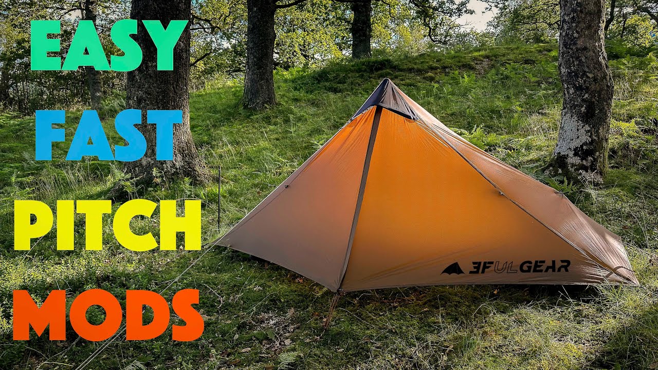A Much Better Tent ! - Easy & Effective 3FUL Lanshan 1 Tent Mods - Solo Wild Camping in Scotland