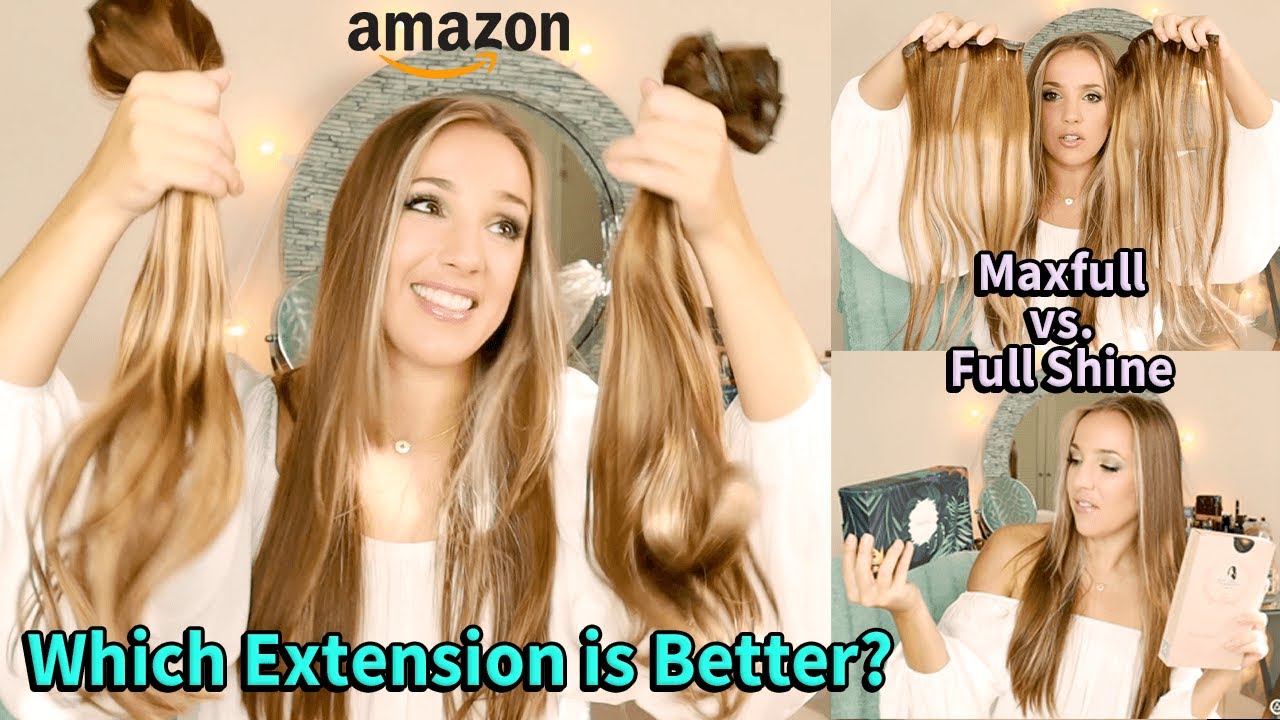 Full Shine Hair VS Maxfull Hair | Which One Is Better? Balayage Seamless Clip-In Extension Review
