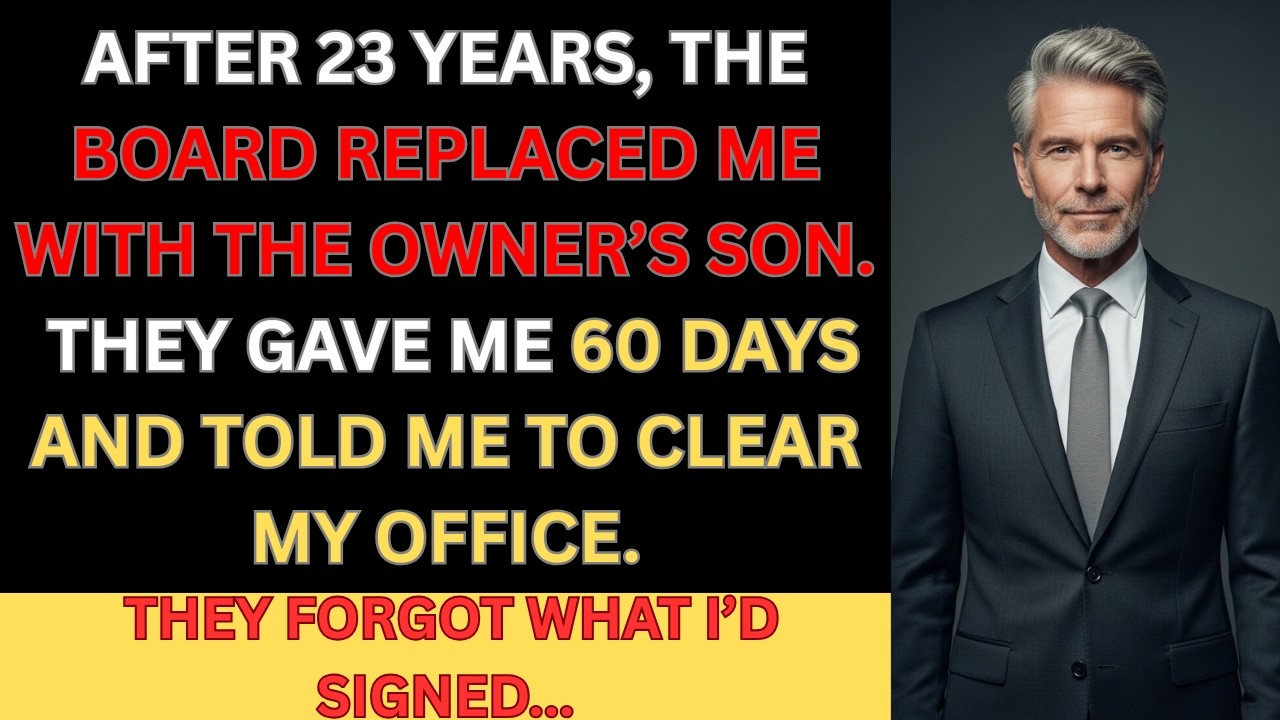 The Board Replaced Me With the Owner’s Son After Decades of Loyalty; What Happened Next Shocked Them