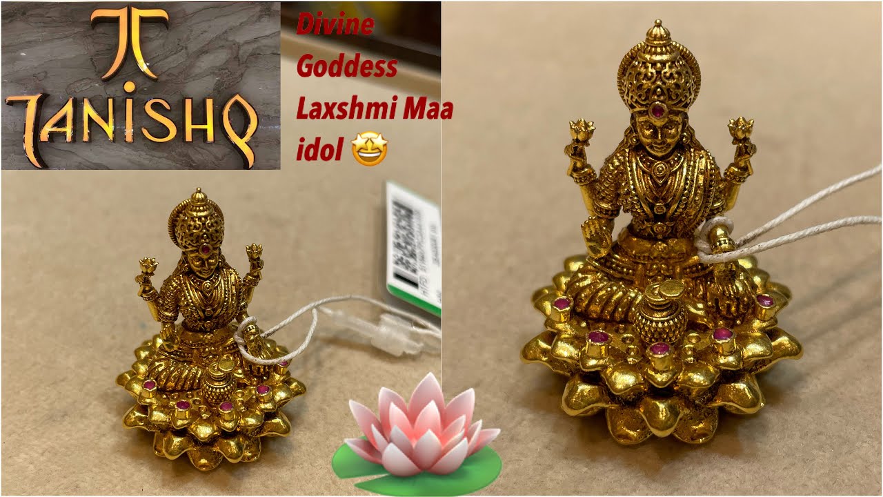 Tanishq Divine Goddess Laxshmi Maa Statue 🪷| 22kt Pure gold Laxmi Maa idol | Laxmi | 22kt gold idol