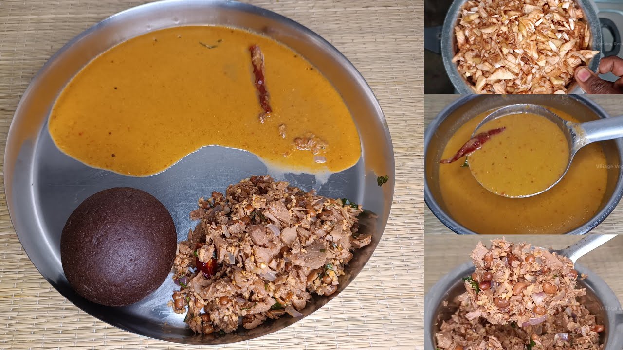 ಹಲಸಿನಕಾಯಿ ಬಸ್ಸಾರು & ಪಲ್ಯ | Halasina kayi bassaru & palya kannada | Jackfruit sambar recipe kannada