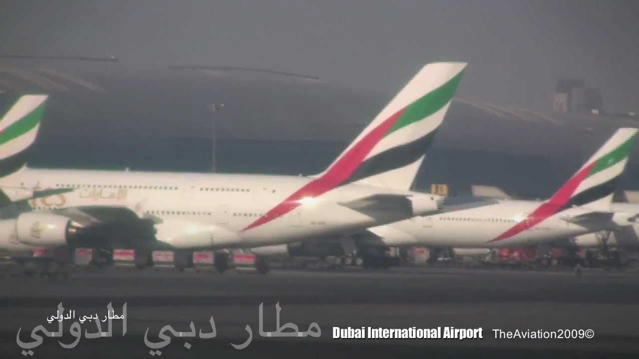 Emirates B777-300 A6-EBH Takeoff / Dubai - Amsterdam طيران الإمارات