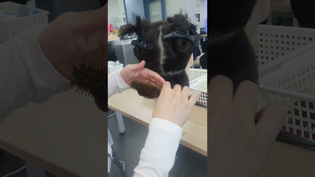 블로우드라이 아웃컬 1 울산미용_나이스이용미용전문학원