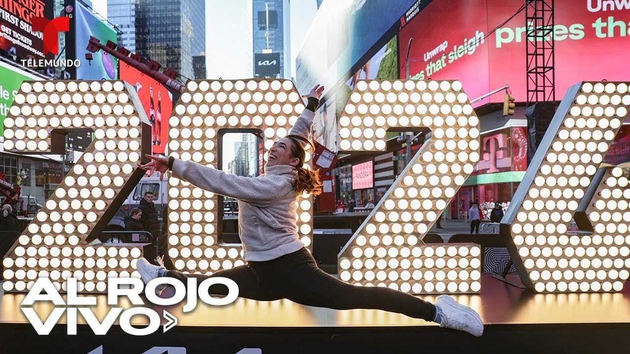 Así luce Times Square en Nueva York en el último domingo de 2025 | Al Rojo Vivo | Telemundo