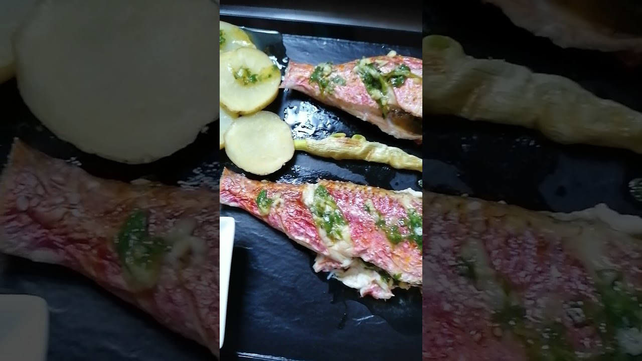 Salmonetes al horno con patatas 🐟🐟😋