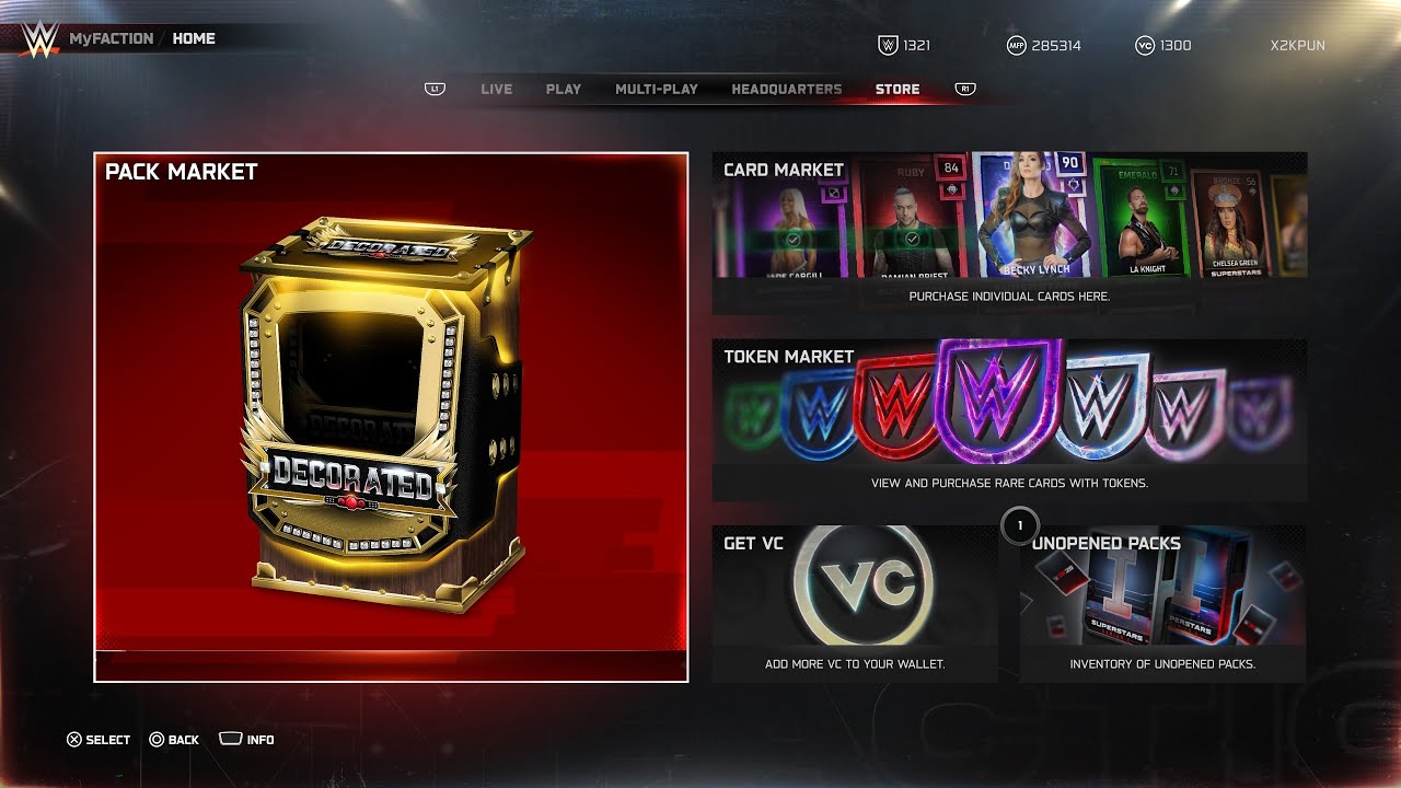 DECORATED PACK OPENING WWE2K25 MYFACTION #wwe2k25 #wwe2k25myfaction #Livestream