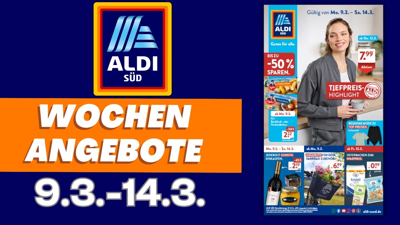 ALDI SÜD Prospekt aktuell 📄 Angebote gültig ab Montag 9.3.2026 | Prospekt Check #aldi #aldisüd