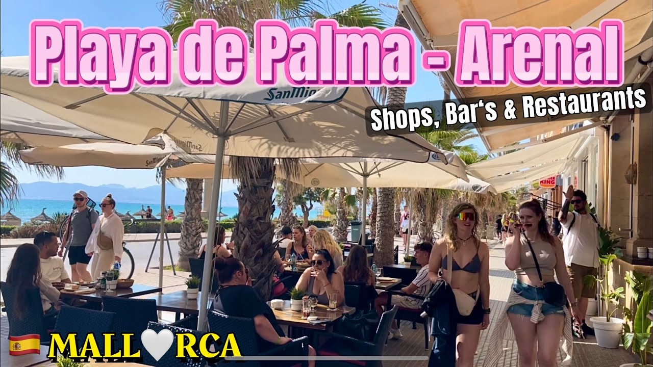 Playa de Palma- Arenal🌴🏖️MALLORCA island🩷NEW Nachmittags -Walk😍ARENAL TOP! 🇪🇸spain #mallorca #vlog