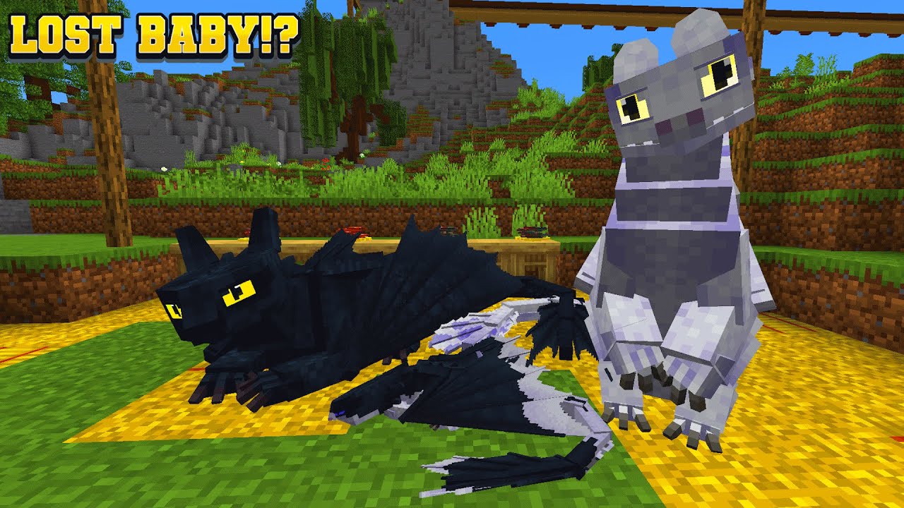 Семья ДИКИХ драконов — Minecraft Dragons